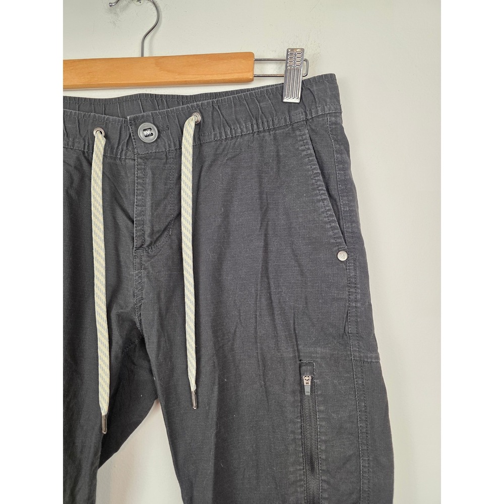 Vuori Ripstop Pant Women Small Gray Elastic Waist Drawstring VW401 Utility - Picture 3 of 5